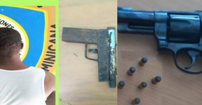BARAHONA: Policía apresa a dos personas con armas de fuego ilegales durante operativos preventivos