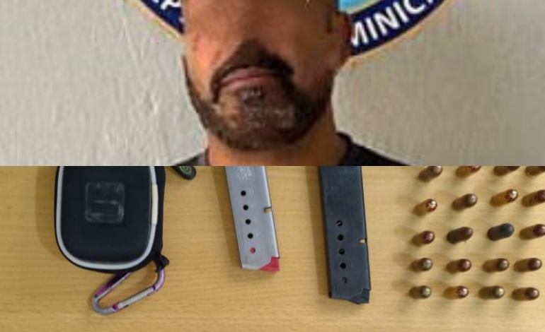 BARAHONA:  Policía y MP arrestan a un hombre con un arma de fuego ilegal