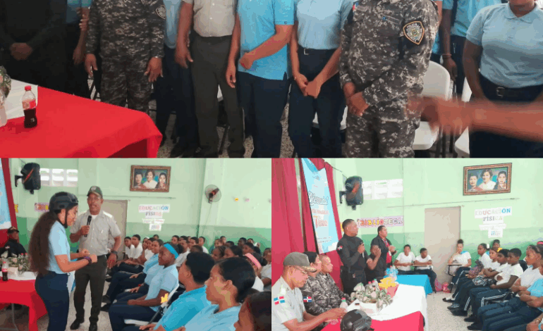 BARAHONA: La Policía fortalece lazos con la comunidad educativa a través de encuentro de proximidad en Paraíso, y esta ciudad.