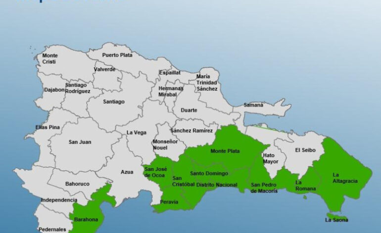 SANTO DOMINGO: Por saturación de los suelos el COE mantiene 10 provincias en alerta verde