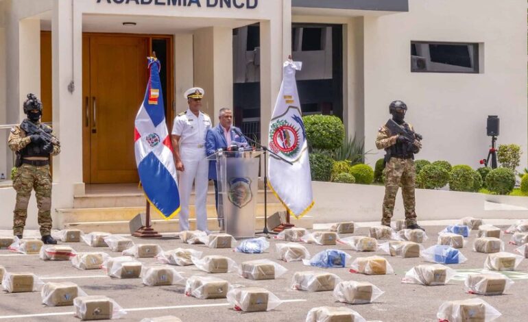 SANTO DOMINGO: Los decomisos de drogas aumentaron 34 % en el primer semestre del 2026
